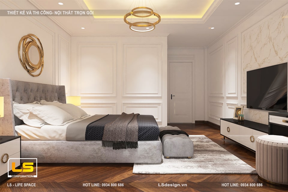 Thiết kế nội thất phòng ngủ luxury