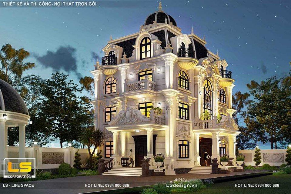 Top Mẫu Thiết Kế Biệt Thự Tân Cổ Điển 2023 | Ls Design