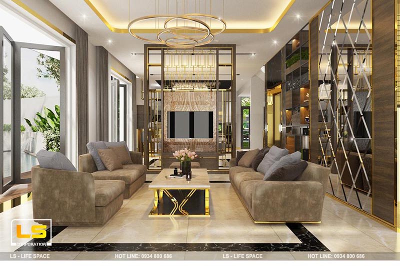 Thiết kế nội thất biệt thự cao cấp nhà vườn đẹp